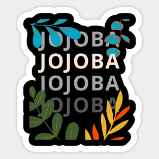 Jojoba Blatt Design Sticker